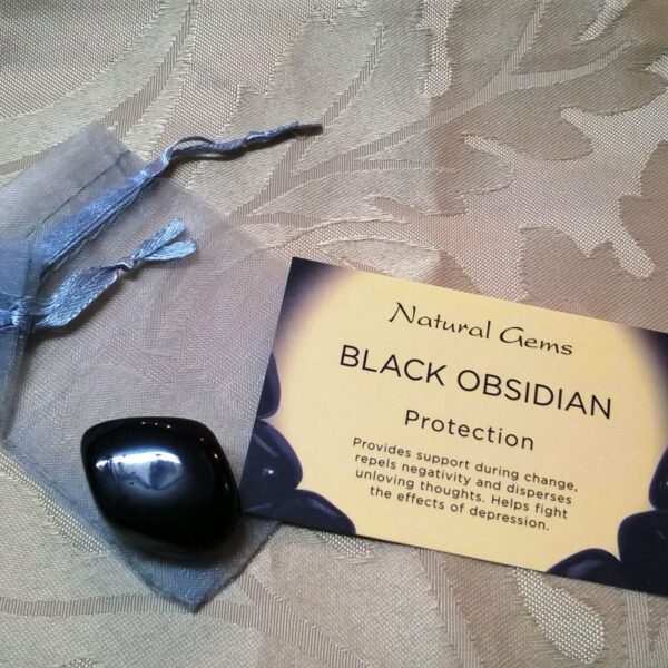 Black Obsidian Tumble stone