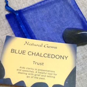Blue Chalcedony Tumble stone