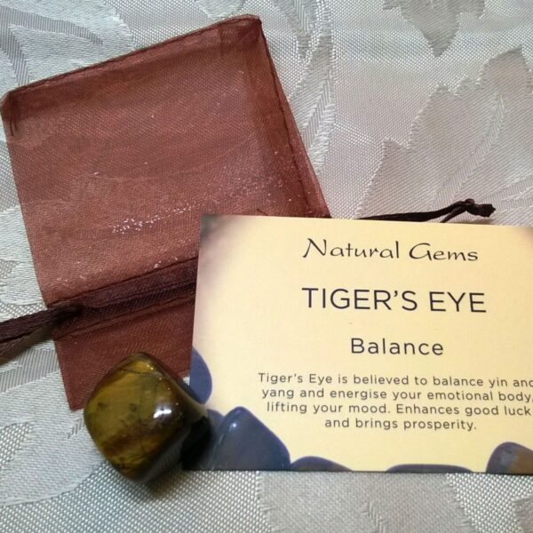 Tigers Eye tumble stone